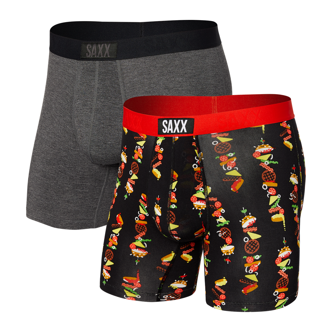 Vibe 2-Pack Boxer Brief - Stacked/Graphite Heather