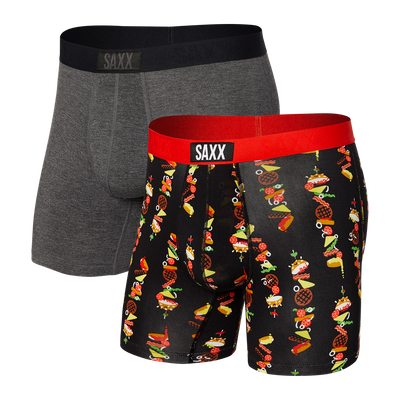 Vibe 2-Pack Boxer Brief - Stacked/Graphite Heather