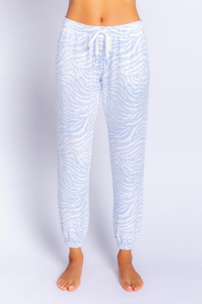 Peachy Party Jogger Pant- Blue