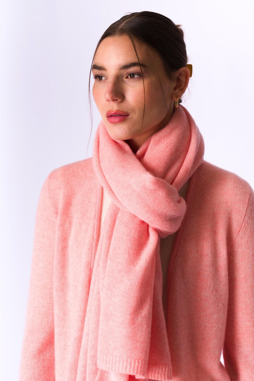 Cashmere Scarf/Wrap - Baby Pink
