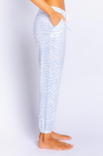 Peachy Party Jogger Pant- Blue
