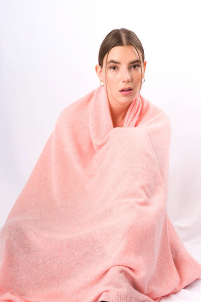 Cashmere Scarf/Wrap - Baby Pink