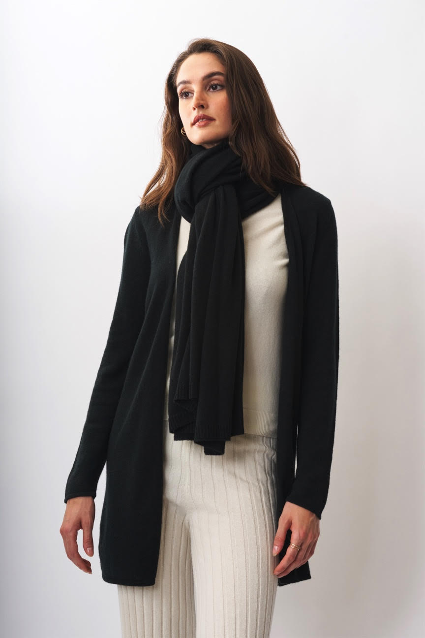 Cashmere Scarf/Wrap - Black