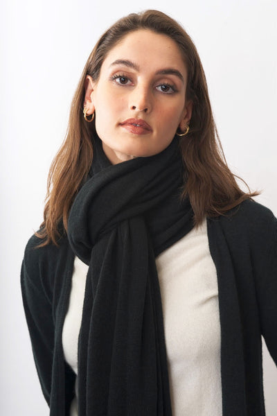 Cashmere Scarf/Wrap - Black